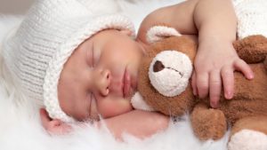 Baby hug teddy bear and sleep HD image free download 300x169 - Lullaby Sleep Consultant Expert